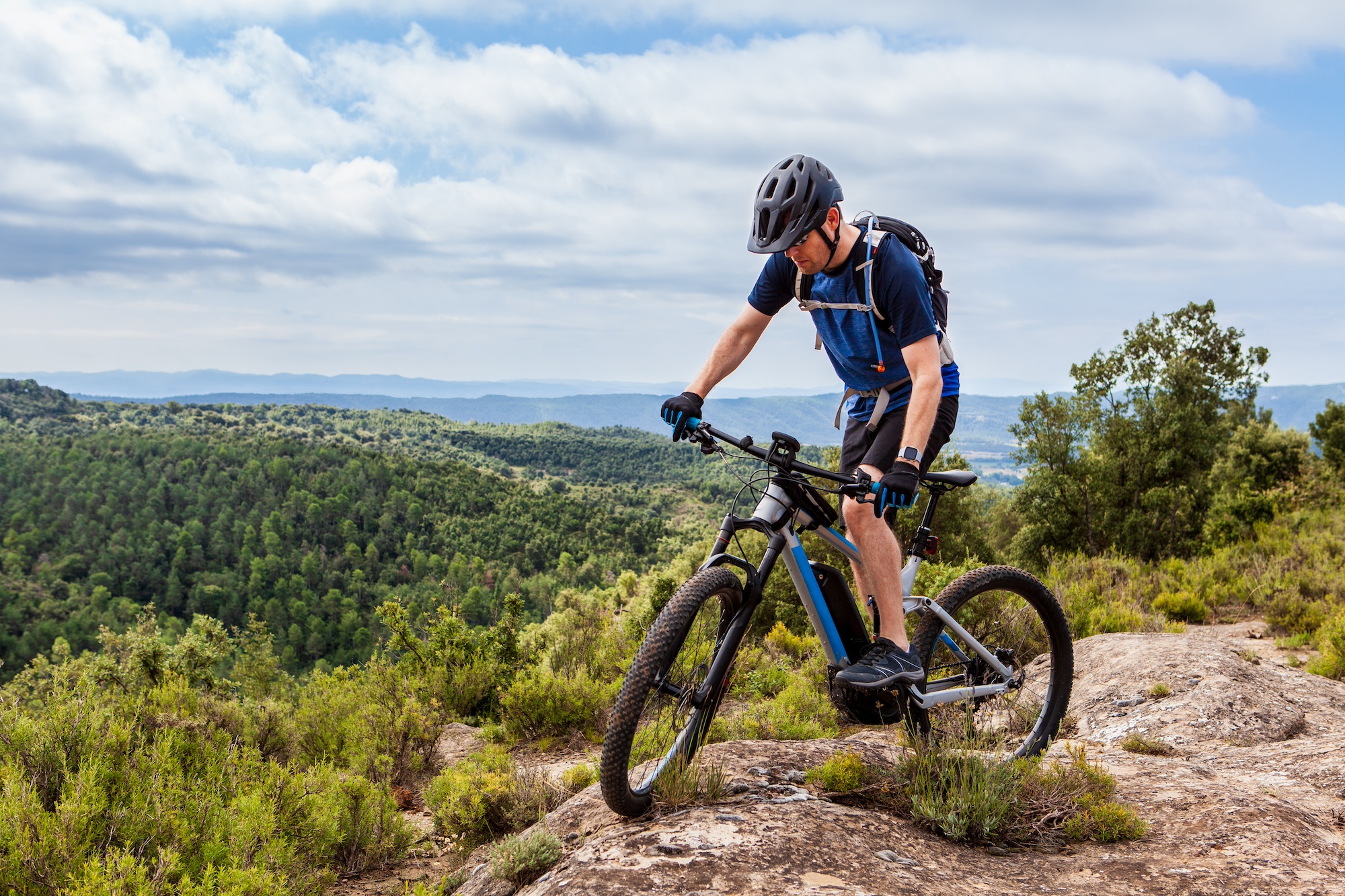 when to use E-bike mountain biker