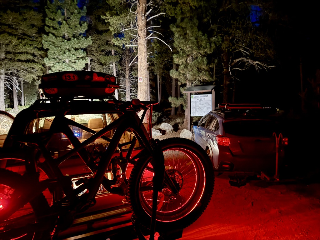 night riding mountain biking in the dark